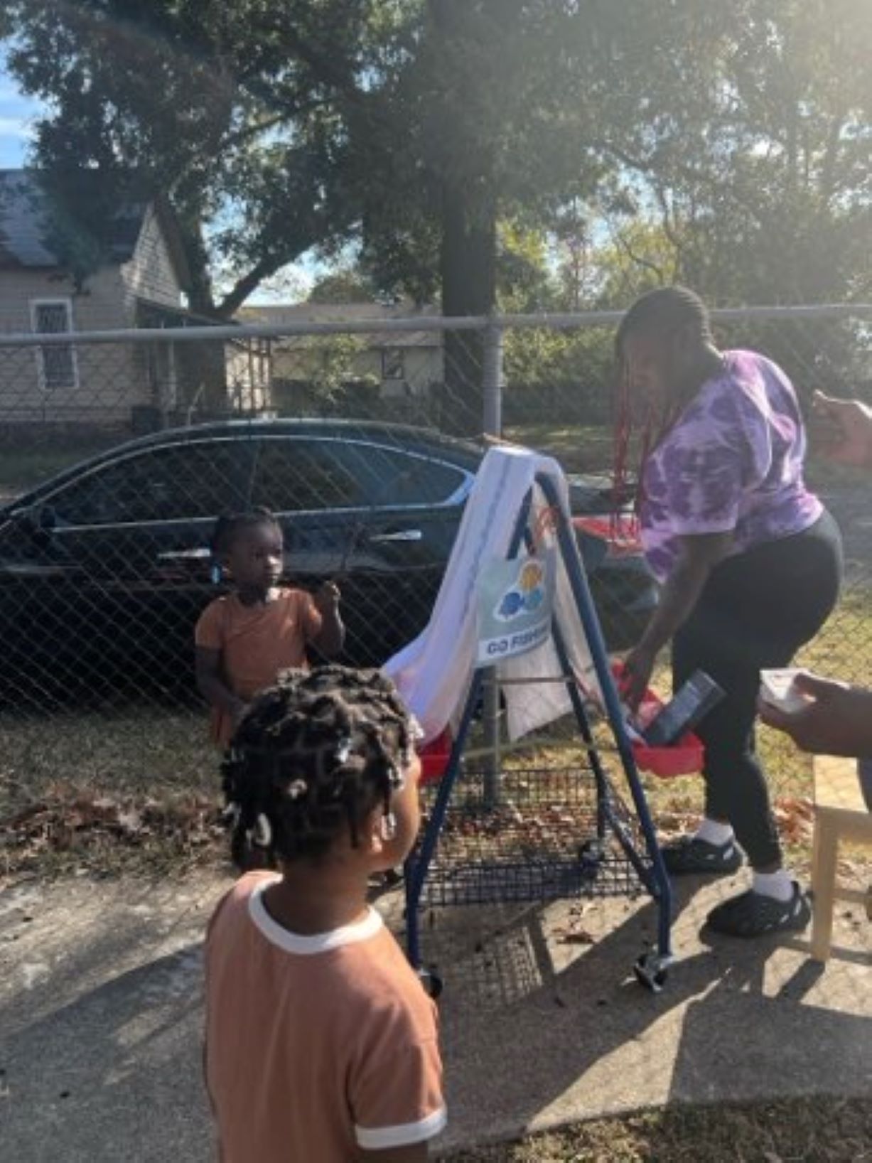 Our St. Augustine students enjoying some painting for filed day.