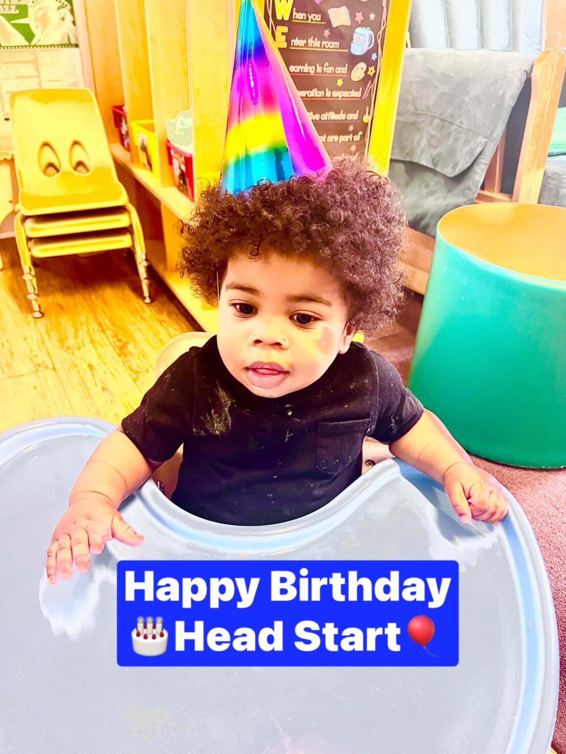 MCH Early Head Start getting the babies to celebrate Head Start's Birthday